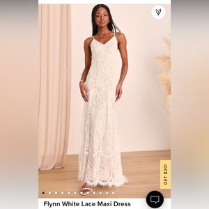 Gorgeous Lulu’s Flynn Lace Maxi Dress — like new!